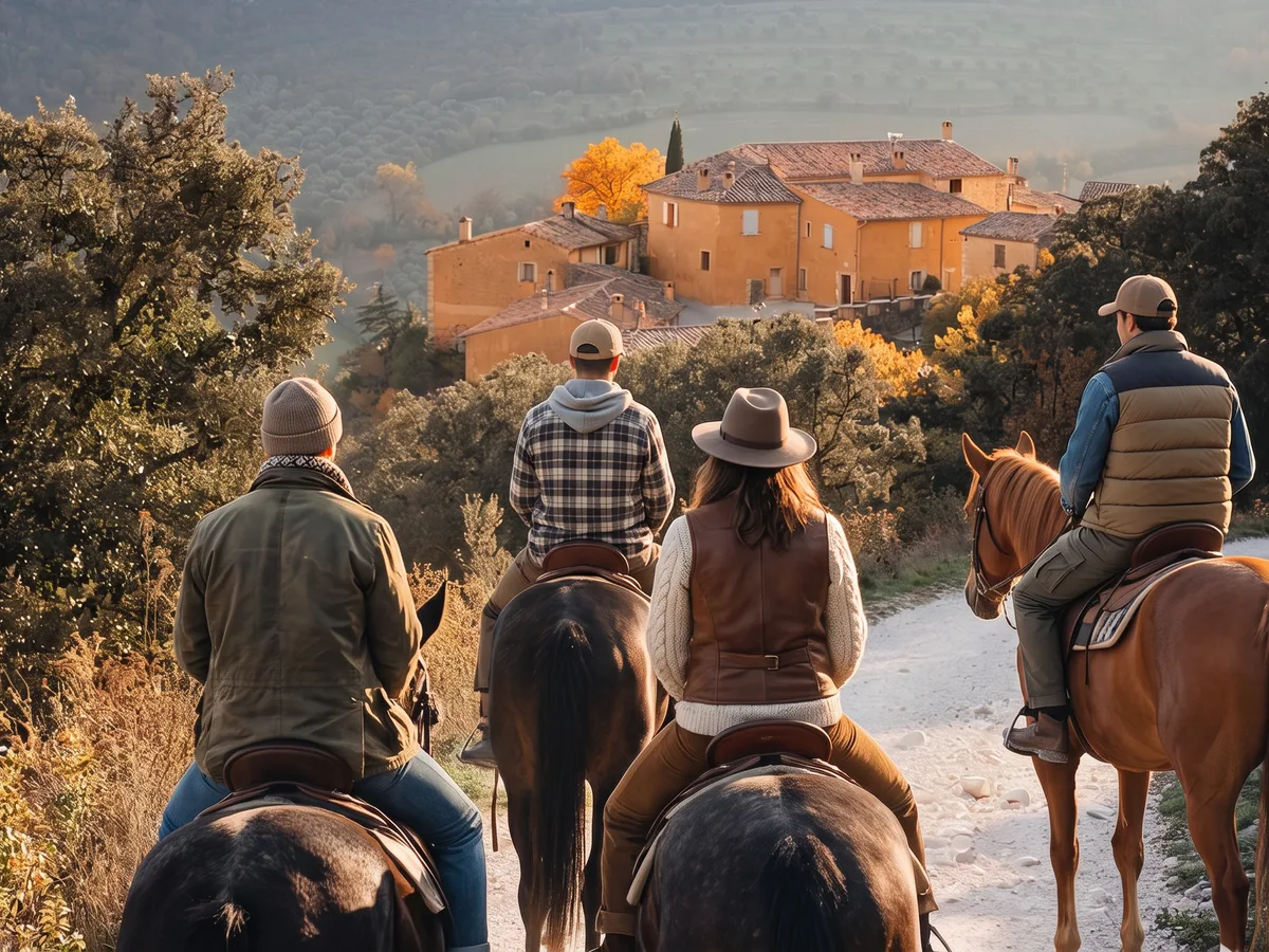 Balade à cheval dans la Drôme, autour de Solérieux
