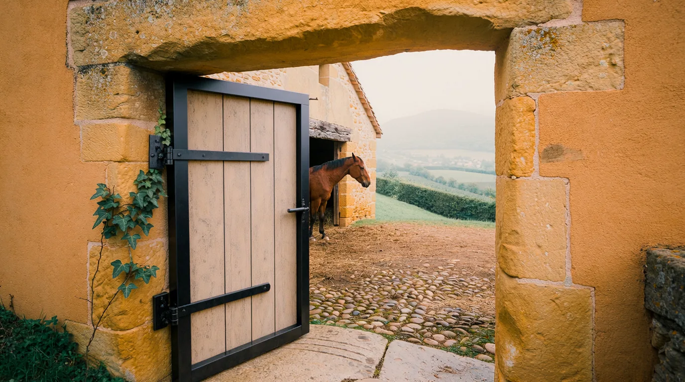 Entrée, Haras des Patras, centre équestre à Solérieux